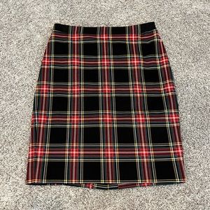 JCrew Plaid Pencil Skirt